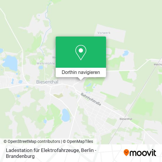 Ladestation für Elektrofahrzeuge Karte