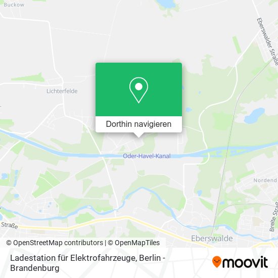 Ladestation für Elektrofahrzeuge Karte