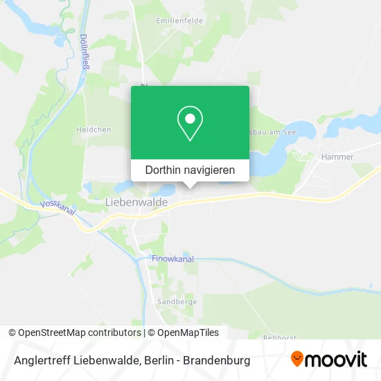 Anglertreff Liebenwalde Karte