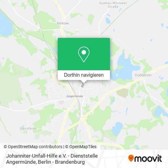Johanniter-Unfall-Hilfe e.V. - Dienststelle Angermünde Karte