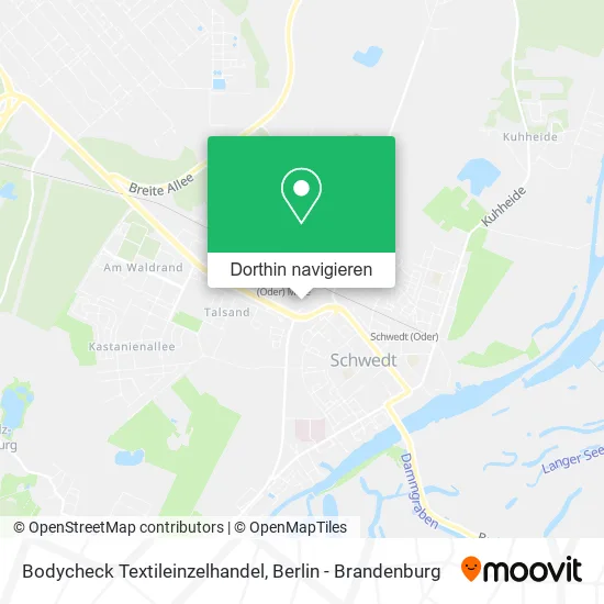 Bodycheck Textileinzelhandel Karte