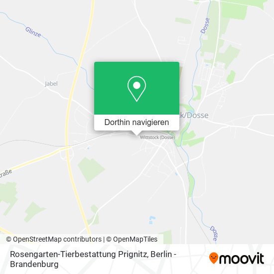 Rosengarten-Tierbestattung Prignitz Karte