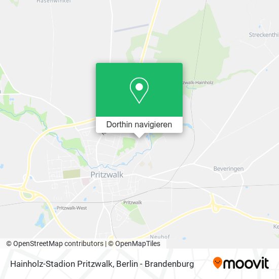 Hainholz-Stadion Pritzwalk Karte