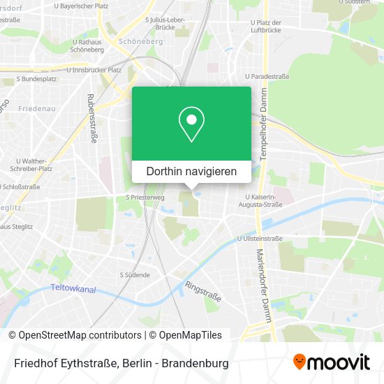 Friedhof Eythstraße Karte