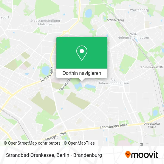 Strandbad Orankesee Karte