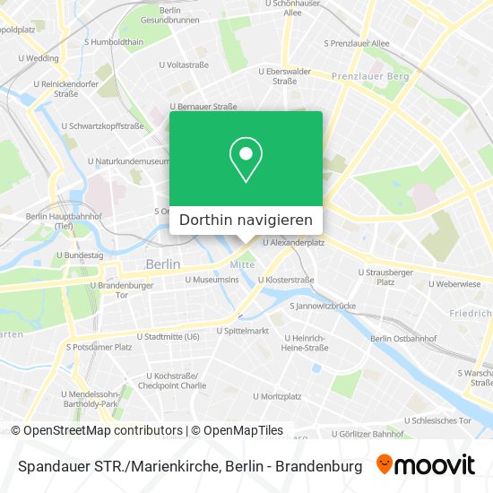 Spandauer STR./Marienkirche Karte