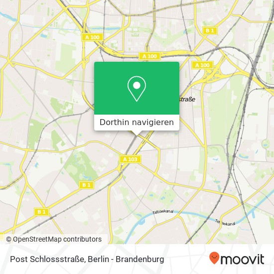 Post Schlossstraße Karte