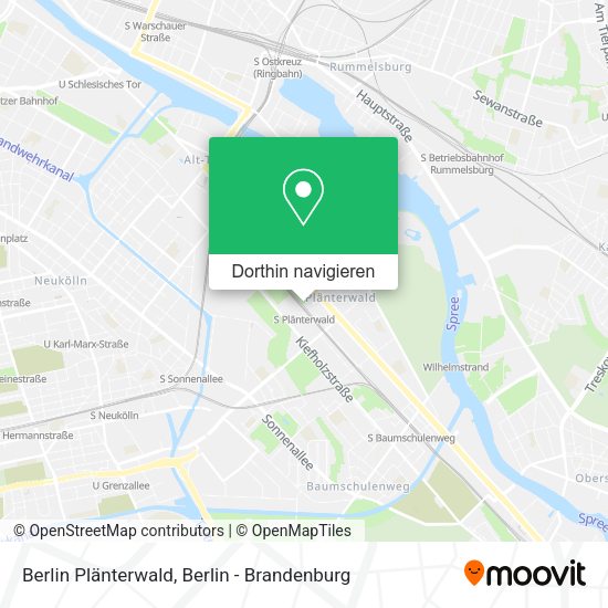 Berlin Plänterwald Karte