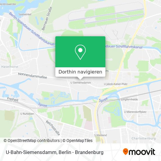 U-Bahn-Siemensdamm Karte