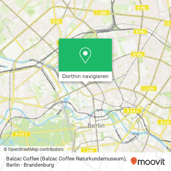 Balzac Coffee (Balzac Coffee Naturkundemuseum) Karte