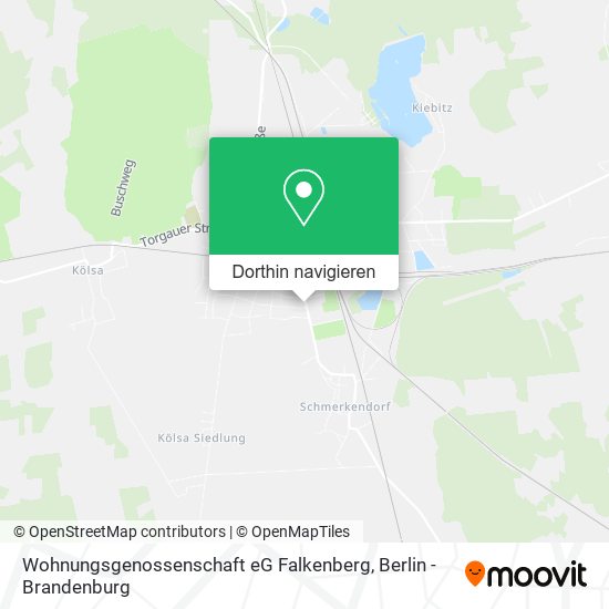 Wohnungsgenossenschaft eG Falkenberg Karte