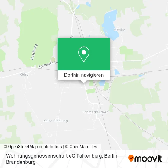 Wohnungsgenossenschaft eG Falkenberg Karte