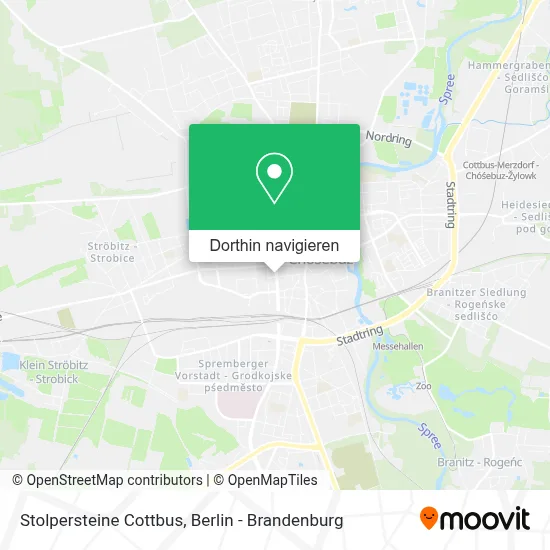 Stolpersteine Cottbus Karte