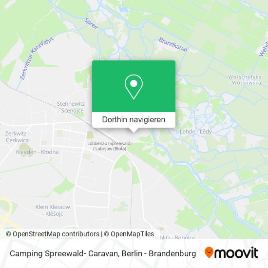 Camping Spreewald- Caravan Karte