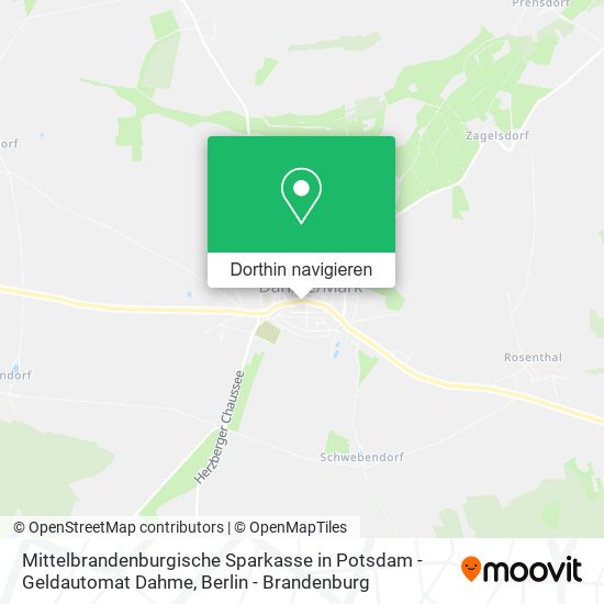 Mittelbrandenburgische Sparkasse in Potsdam - Geldautomat Dahme Karte