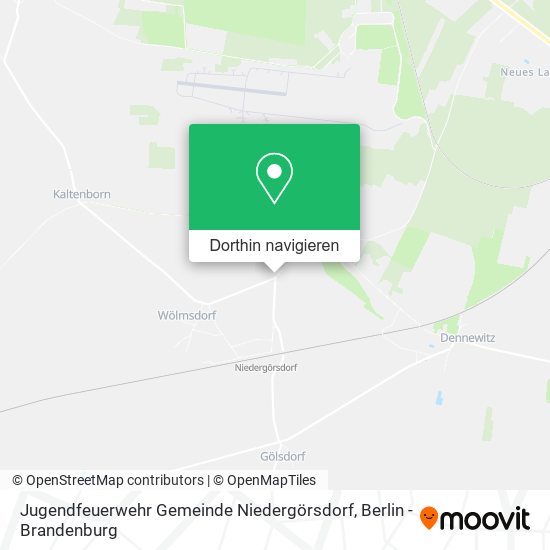 Jugendfeuerwehr Gemeinde Niedergörsdorf Karte