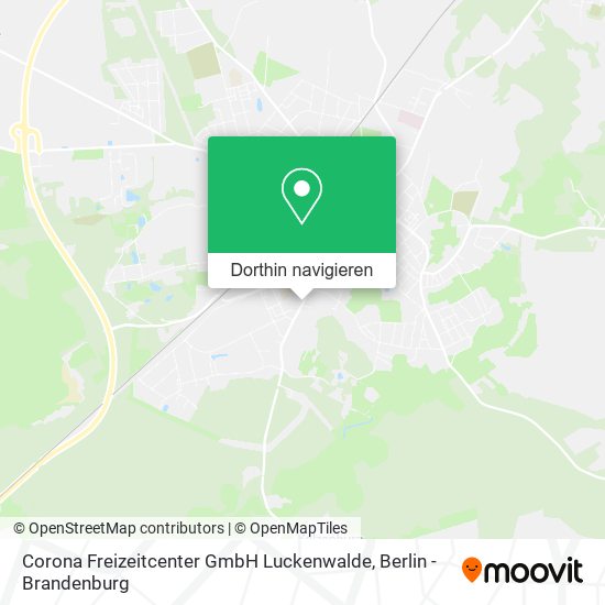 Corona Freizeitcenter GmbH Luckenwalde Karte
