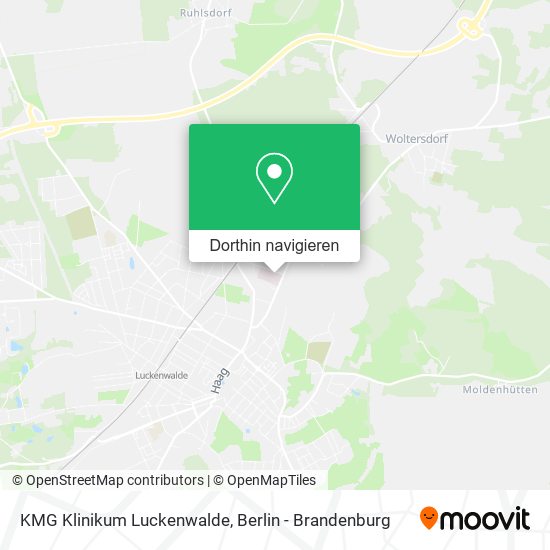 KMG Klinikum Luckenwalde Karte