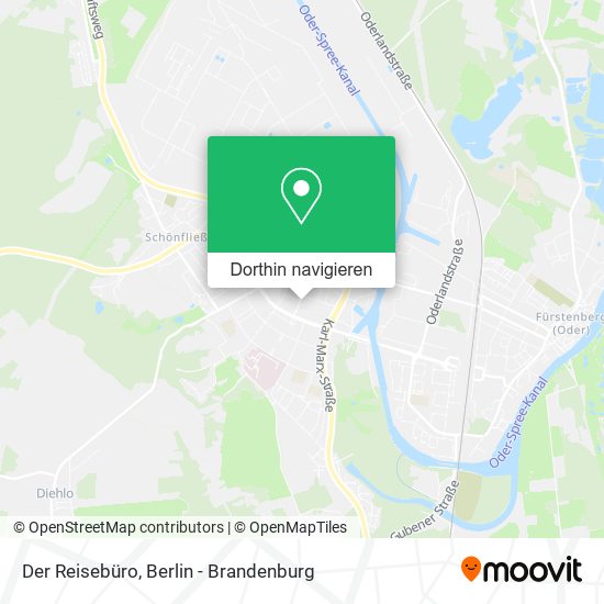 Der Reisebüro Karte