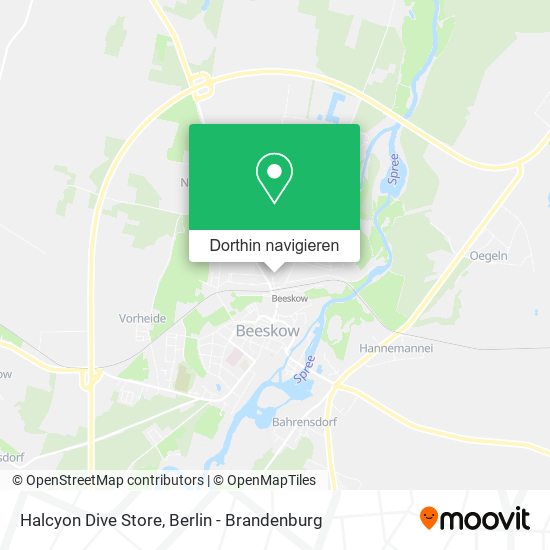 Halcyon Dive Store Karte