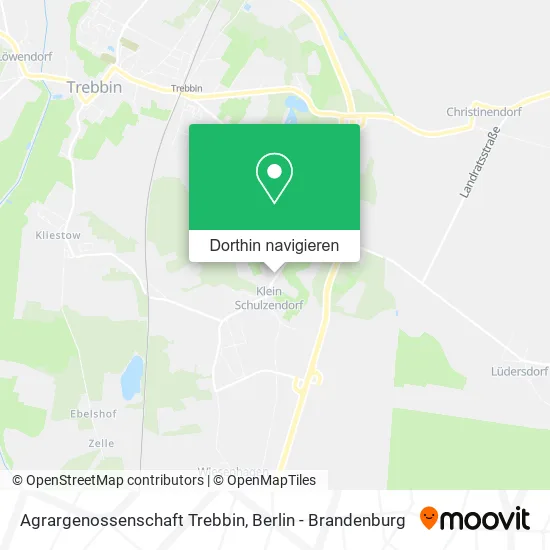 Agrargenossenschaft Trebbin Karte