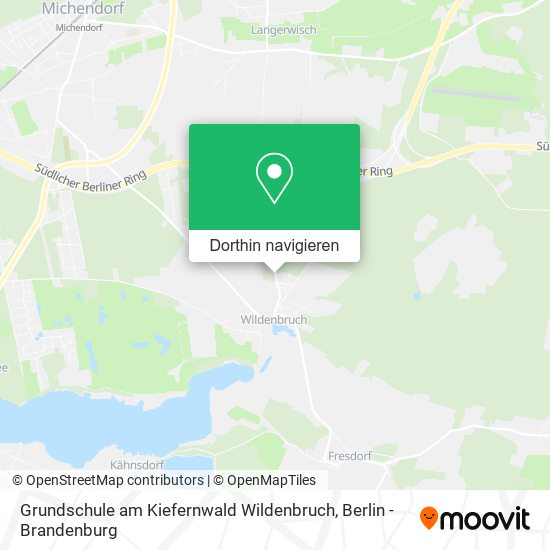 Grundschule am Kiefernwald Wildenbruch Karte