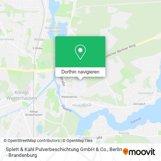 Splett & Kahl Pulverbeschichtung GmbH & Co. Karte