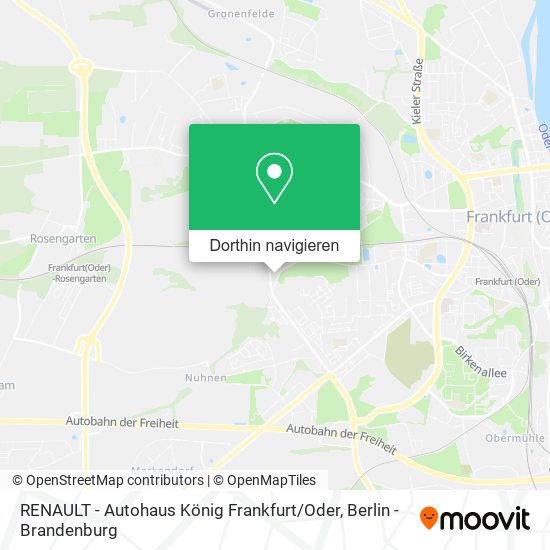 RENAULT - Autohaus König Frankfurt / Oder Karte