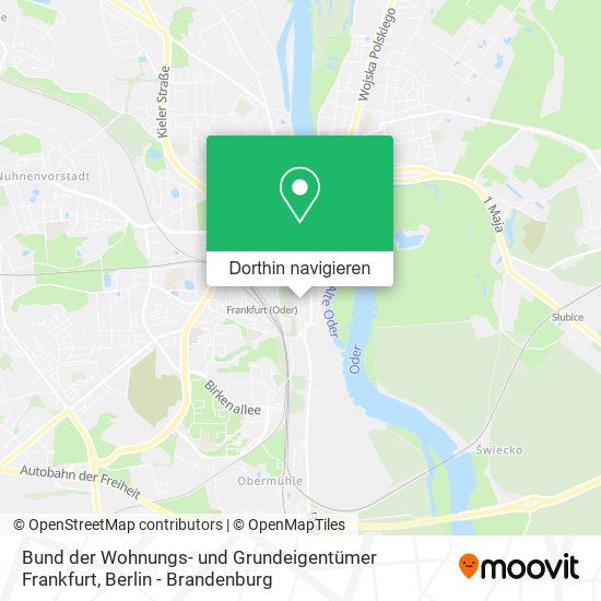Bund der Wohnungs- und Grundeigentümer Frankfurt Karte