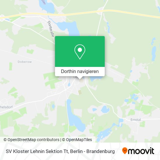 SV Kloster Lehnin Sektion Tt Karte