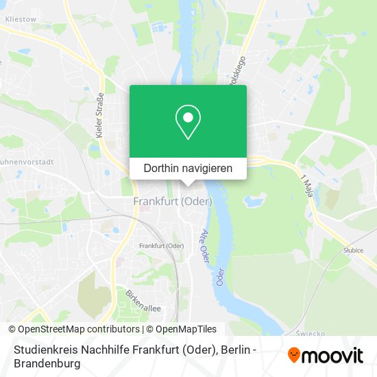 Studienkreis Nachhilfe Frankfurt (Oder) Karte