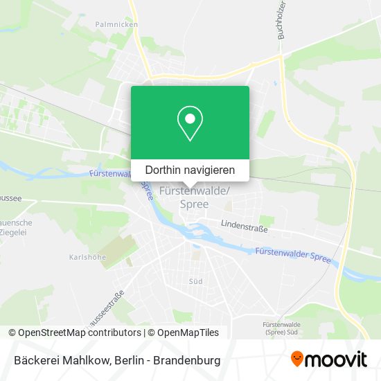 Bäckerei Mahlkow Karte