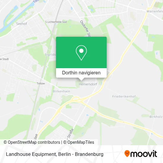 Landhouse Equipment Karte