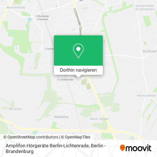 Amplifon Hörgeräte Berlin-Lichtenrade Karte