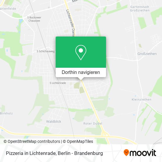 Pizzeria in Lichtenrade Karte