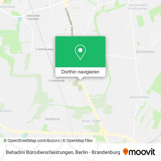 Behadini Bürodienstleistungen Karte