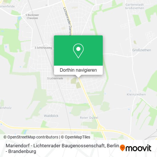 Mariendorf - Lichtenrader Baugenossenschaft Karte