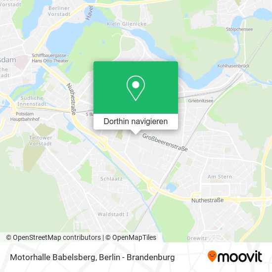 Motorhalle Babelsberg Karte