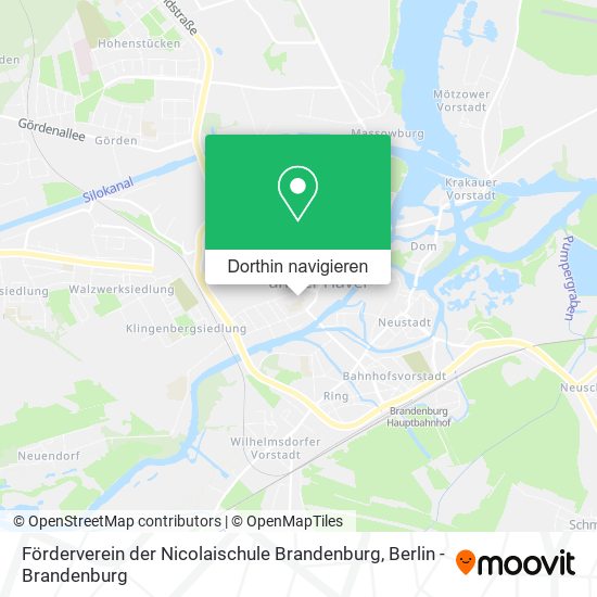 Förderverein der Nicolaischule Brandenburg Karte