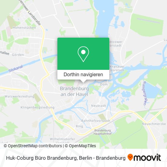 Huk-Coburg Büro Brandenburg Karte