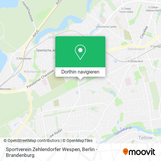 Sportverein Zehlendorfer Wespen Karte