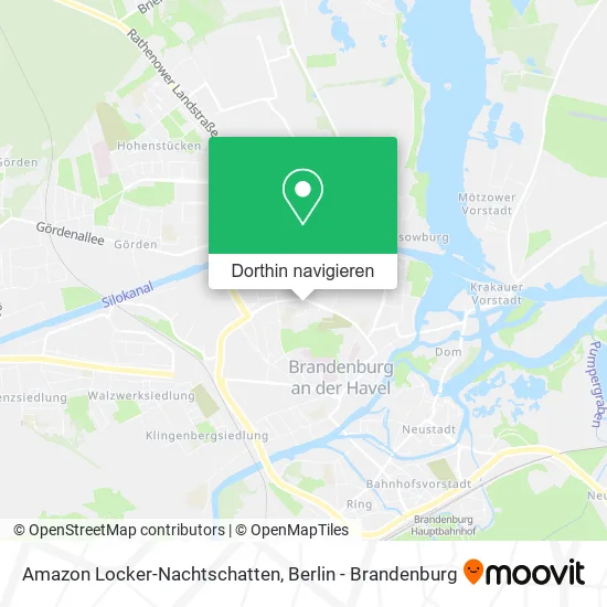 Amazon Locker-Nachtschatten Karte