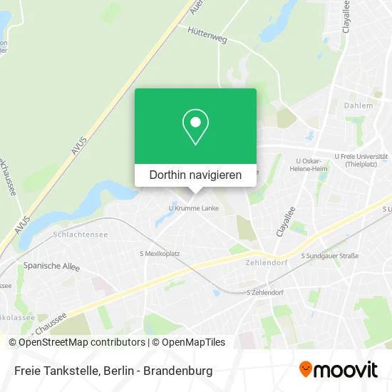 Freie Tankstelle Karte