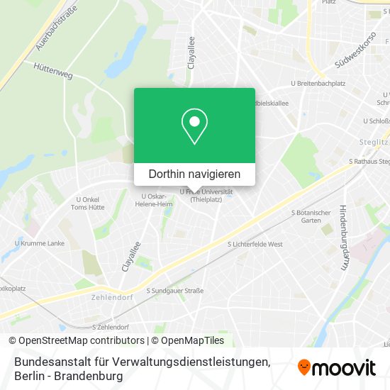 Bundesanstalt für Verwaltungsdienstleistungen Karte