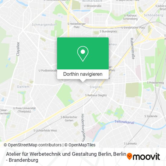 Atelier für Werbetechnik und Gestaltung Berlin Karte