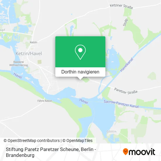 Stiftung Paretz Paretzer Scheune Karte
