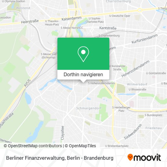 Berliner Finanzverwaltung Karte