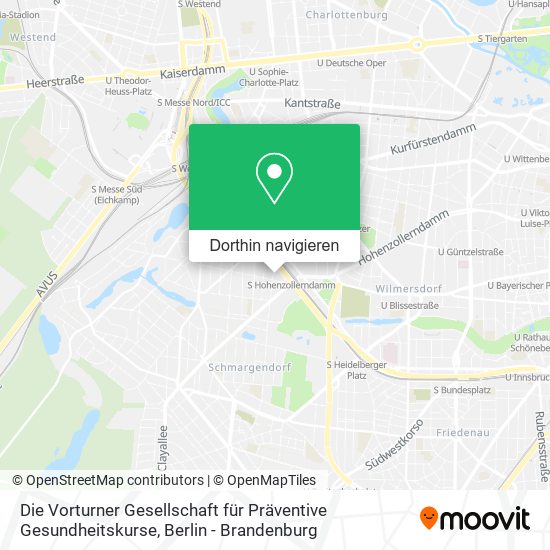 Die Vorturner Gesellschaft für Präventive Gesundheitskurse Karte