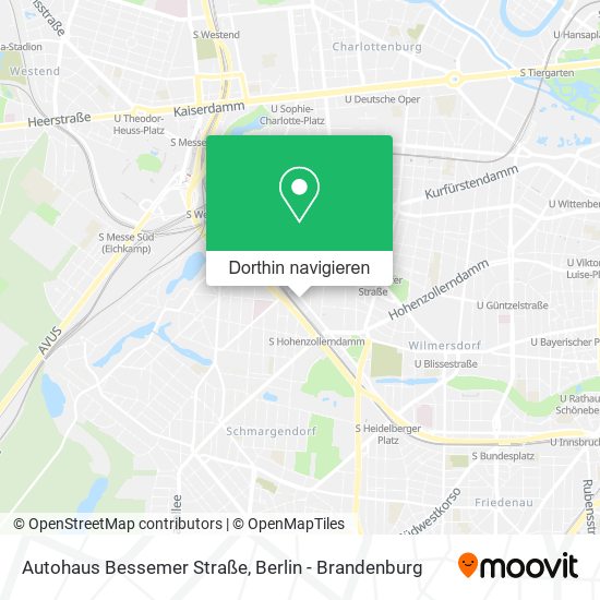Autohaus Bessemer Straße Karte