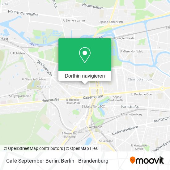 Café September Berlin Karte
